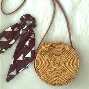 Round Rattan Bag